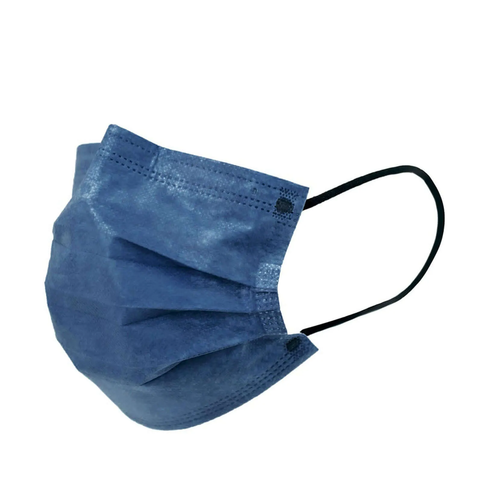 10 Pack 3 Ply Denim Blue Disposable Face Mask Non Woven Mask with Ear Loop - Clearance SALE