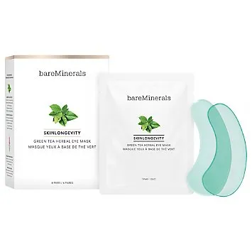 BARE MINERALS SKINLONGEVITY GREEN TEA HERBAL EYE MASK