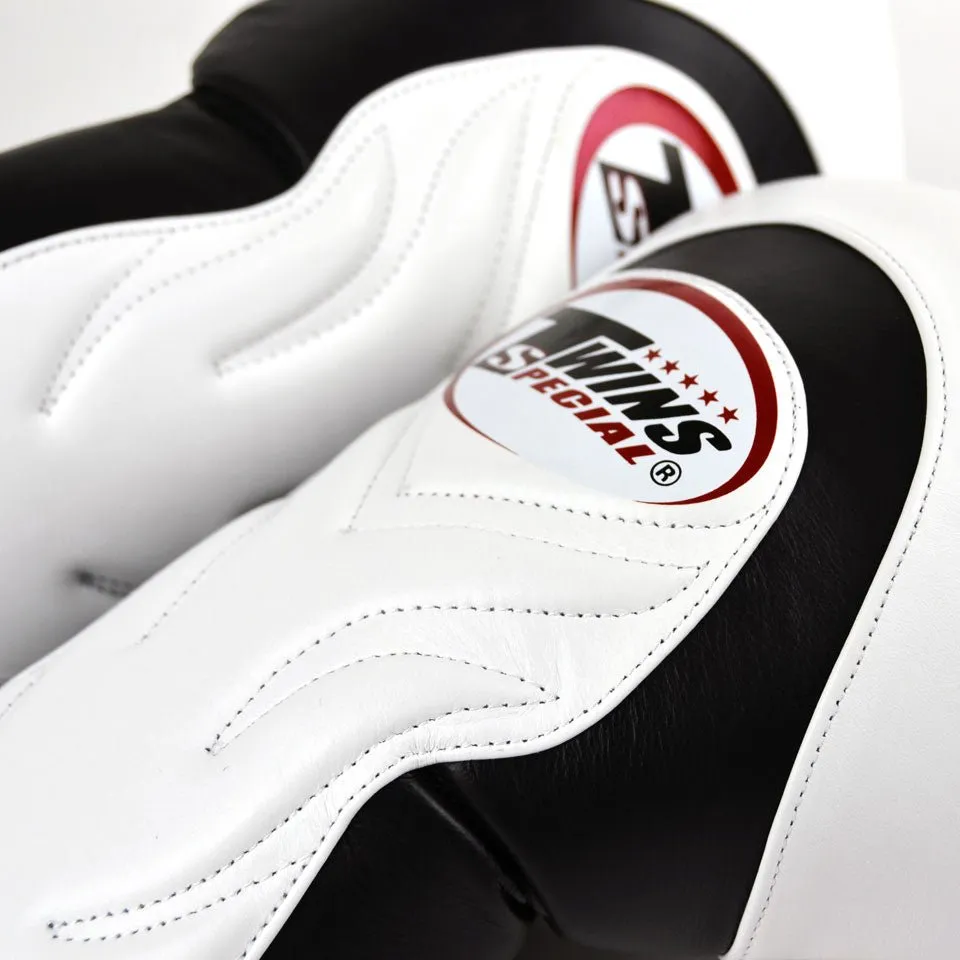 BGVL6 Twins White-Black Deluxe Sparring Gloves