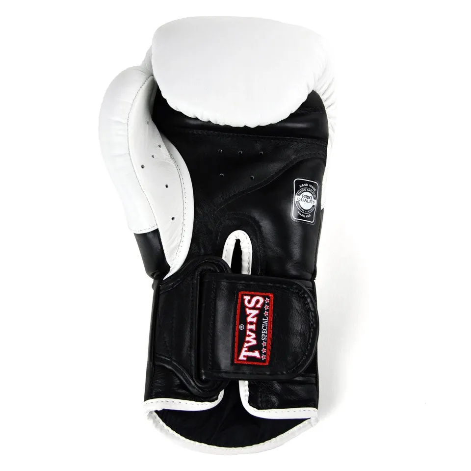 BGVL6 Twins White-Black Deluxe Sparring Gloves