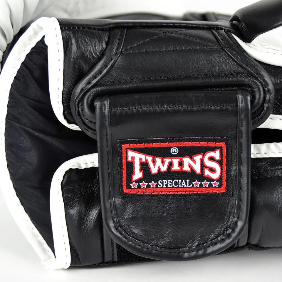 BGVL6 Twins White-Black Deluxe Sparring Gloves