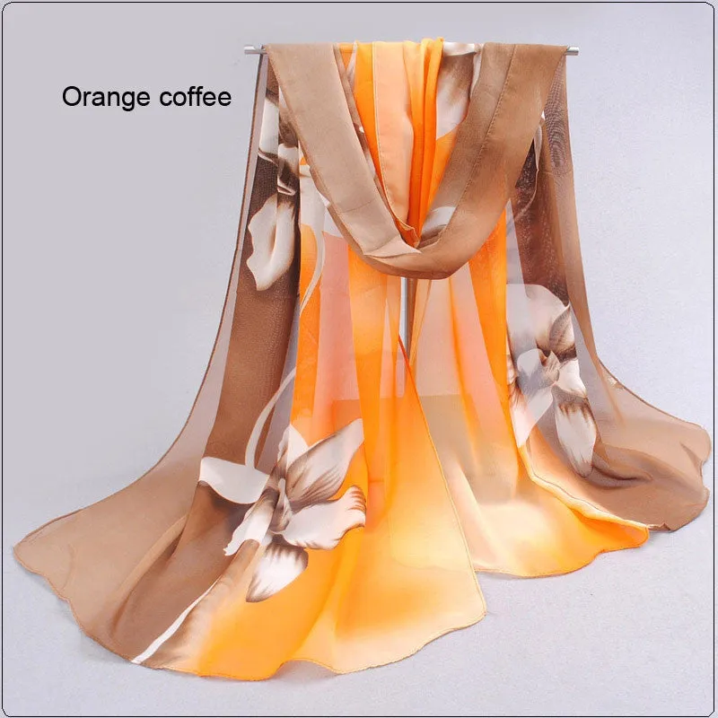 Brand new woman scarf long arab hijab print silk chiffon scarves fashion shawl 160cm*50cm