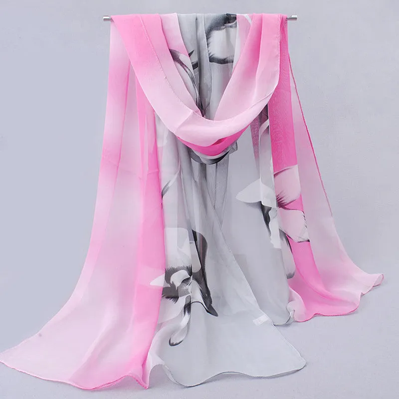 Brand new woman scarf long arab hijab print silk chiffon scarves fashion shawl 160cm*50cm