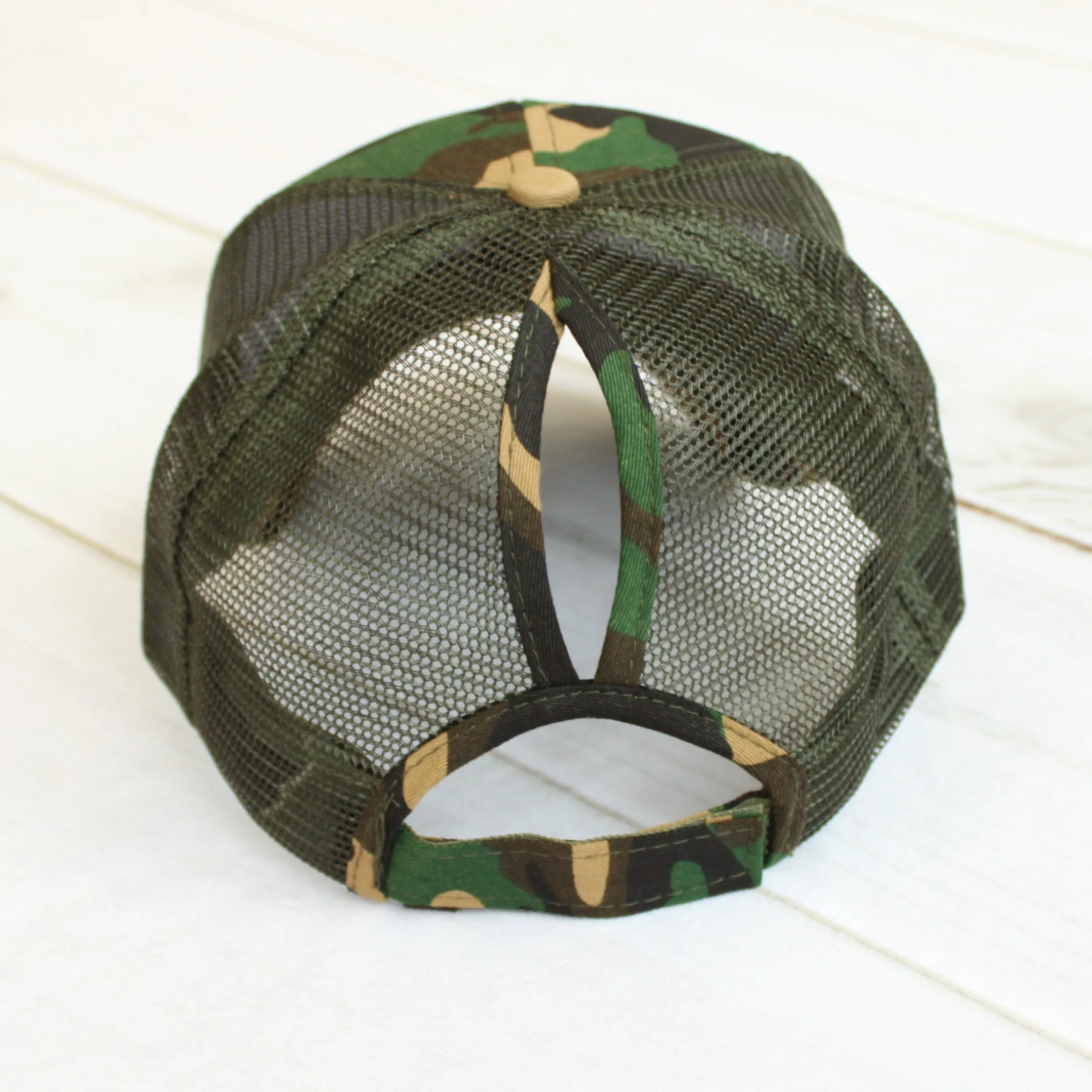 Camo Ponytail Hats