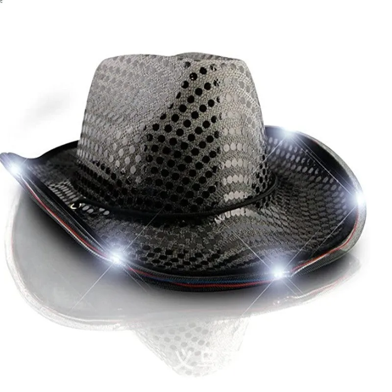 EVA Composite Magic Ribbon Lamp Cap Halloween Carnival Party Colorful Western Cowboy Hat Styling Hat