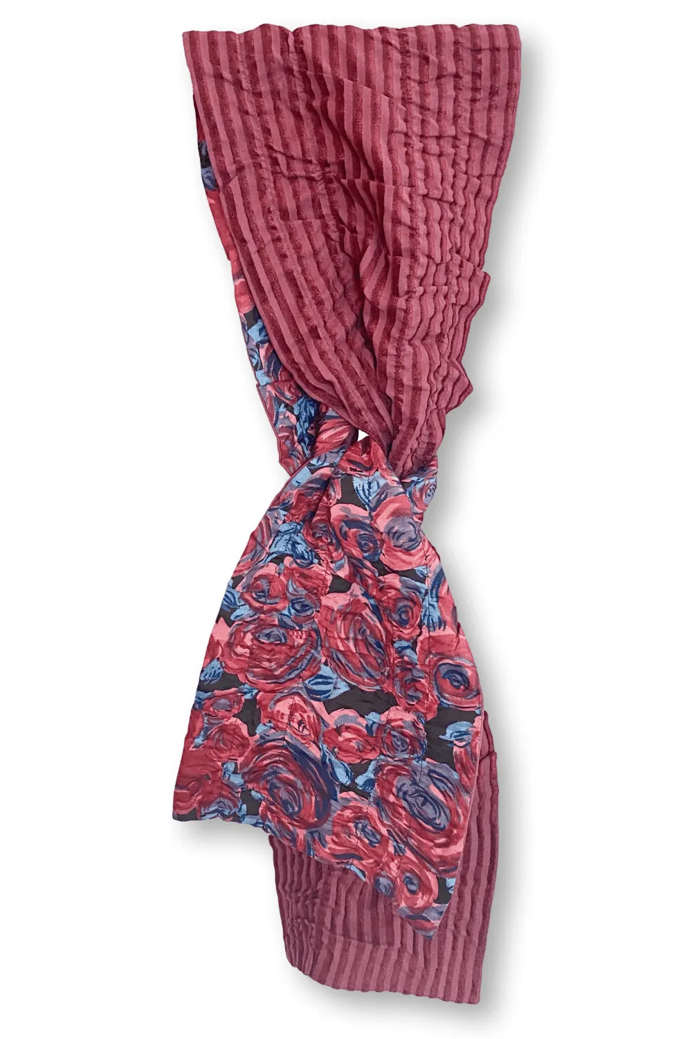 Floral Stripe Scarf