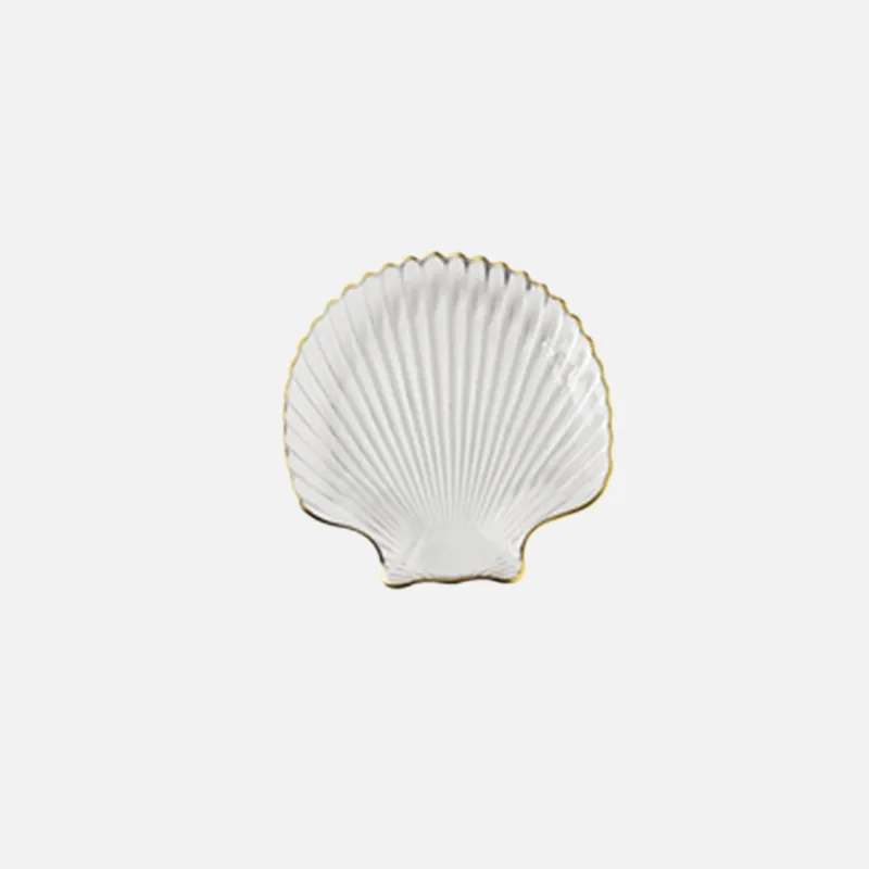 Glass Sea Shell Catch All Dish