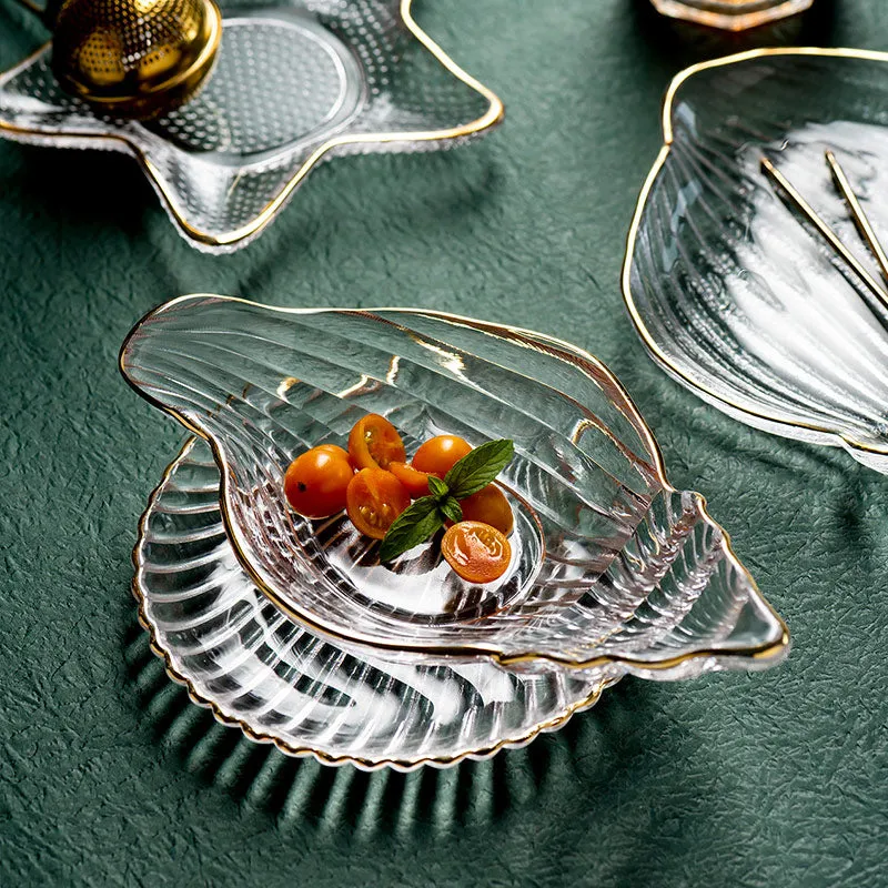 Glass Sea Shell Catch All Dish