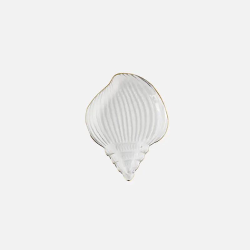 Glass Sea Shell Catch All Dish