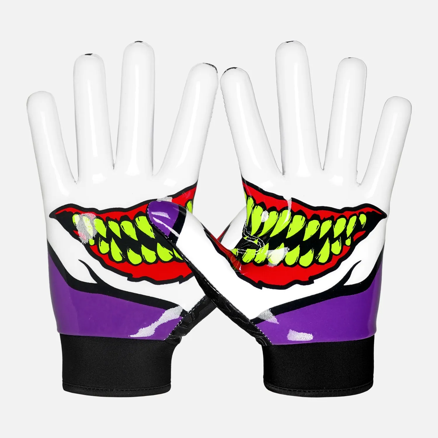 Green Grin Sticky Football Receiver Gloves