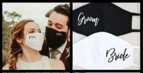 GROOM & BRIDE MASKS