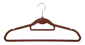 IRIS Non-Slip Clothes Hanger, Brown, Set of 10