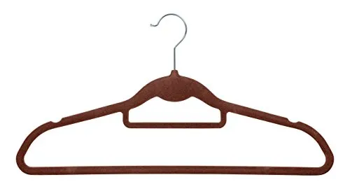 IRIS Non-Slip Clothes Hanger, Brown, Set of 10