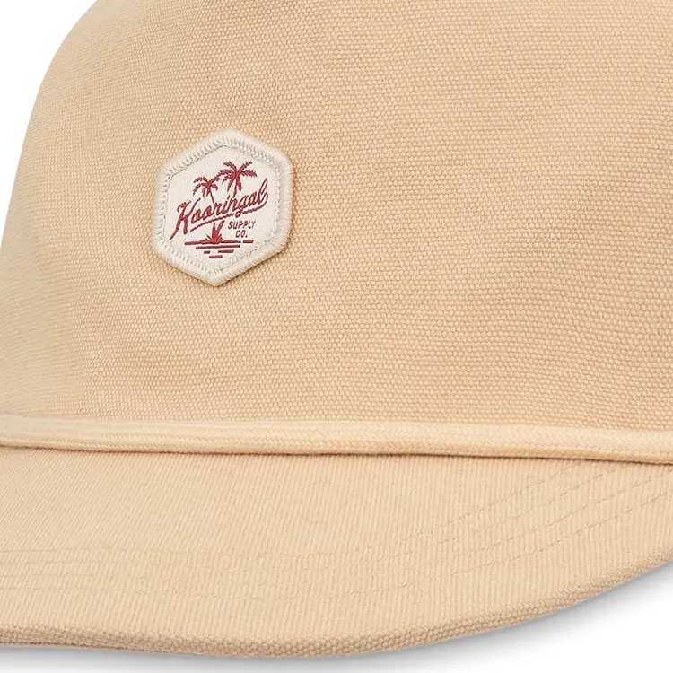 Kooringal Mens 5 Panel Cap Bramston - Natural