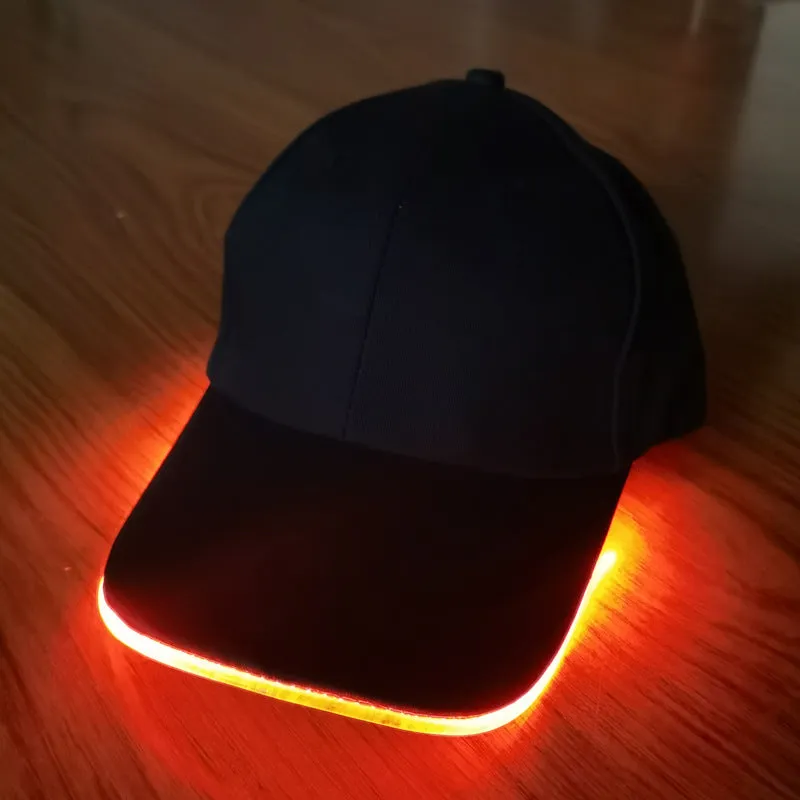 LED fiber optic hats