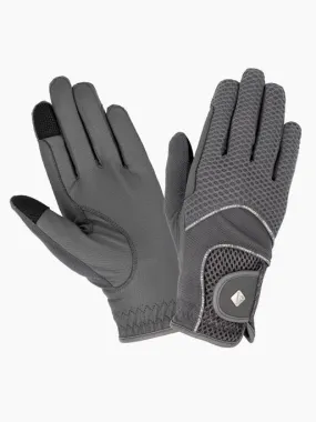 LeMieux 3D Mesh Riding Gloves Grey