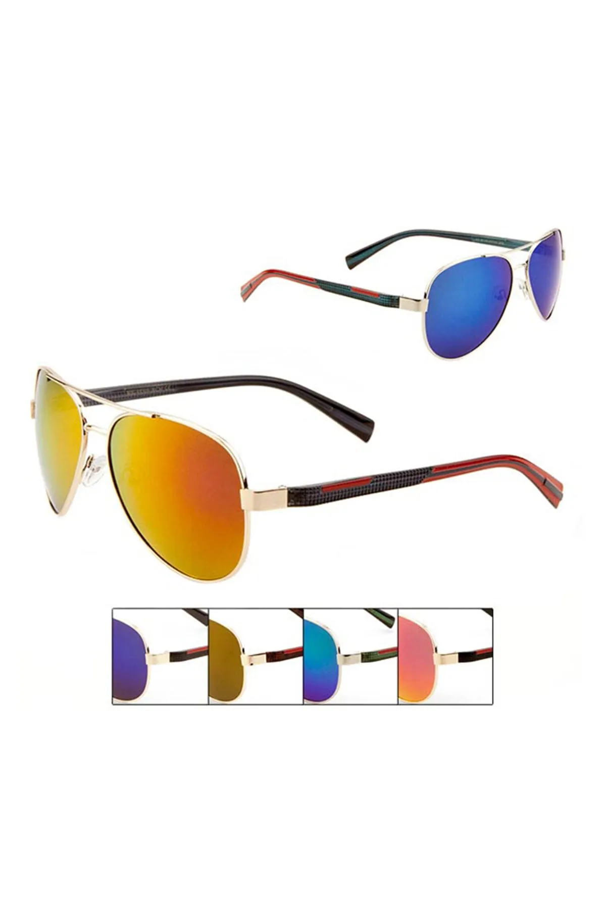 OCEANIC AVIATOR GRADIENT FASHION SUNGLASSES/12PCS