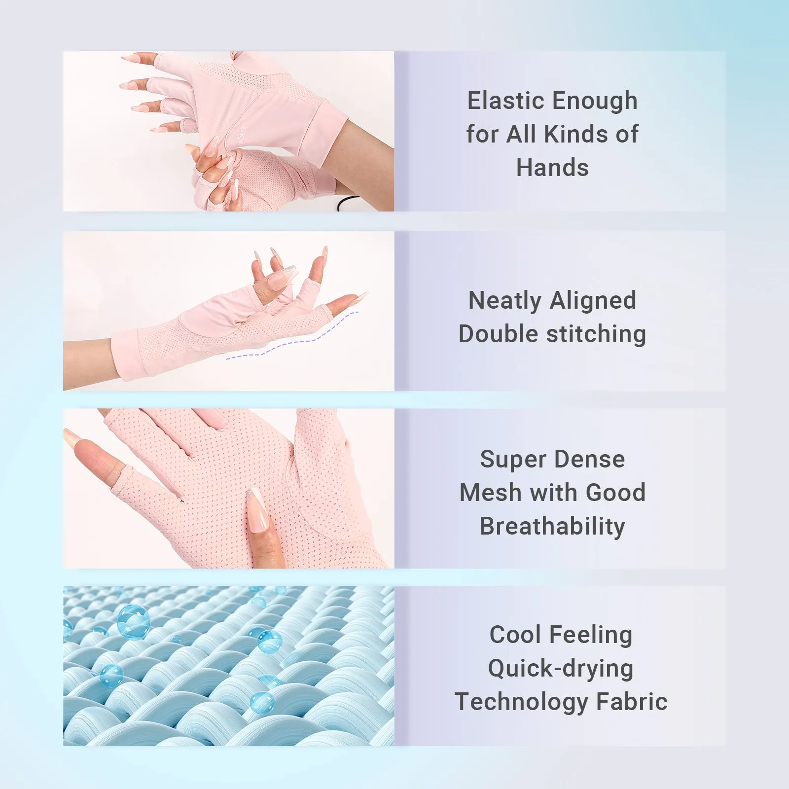 Premium UV Shield Manicure Gloves