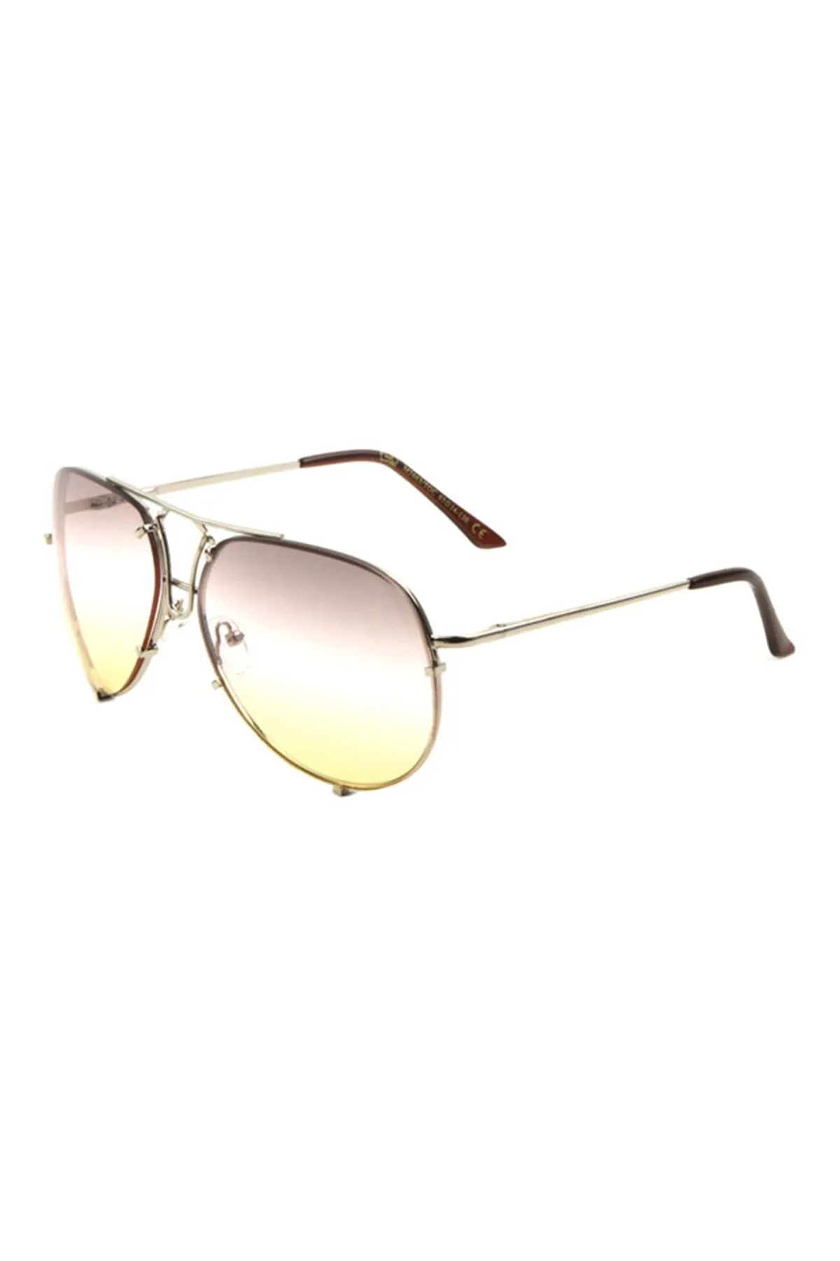 RIMLESS OCEANIC COLOR AVIATORS SPRING HINGE WHOLESALE BULK SUNGLASSES/12PCS