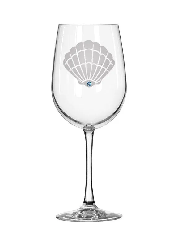 Seashell Red Wine Glasses