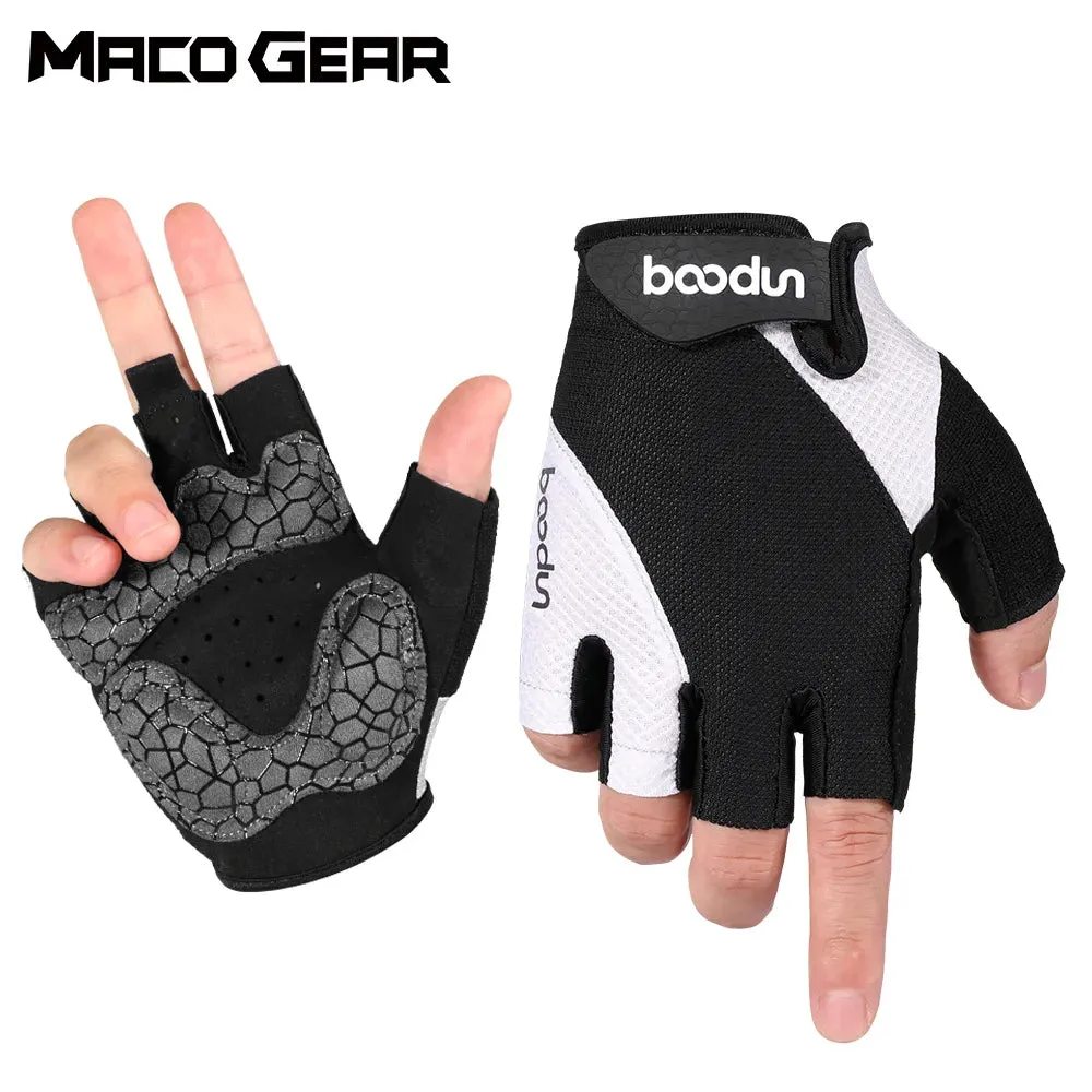 Summer Breathable Cycling Tactical Half Finger Gloves Bike Racing MTB Sport Anti-Slip Shock-Proof Workout Glove Women Men