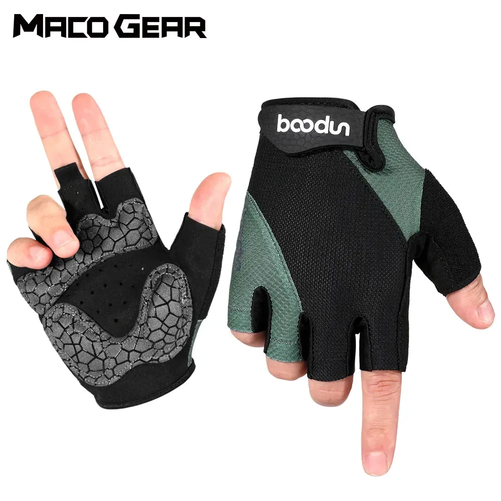 Summer Breathable Cycling Tactical Half Finger Gloves Bike Racing MTB Sport Anti-Slip Shock-Proof Workout Glove Women Men