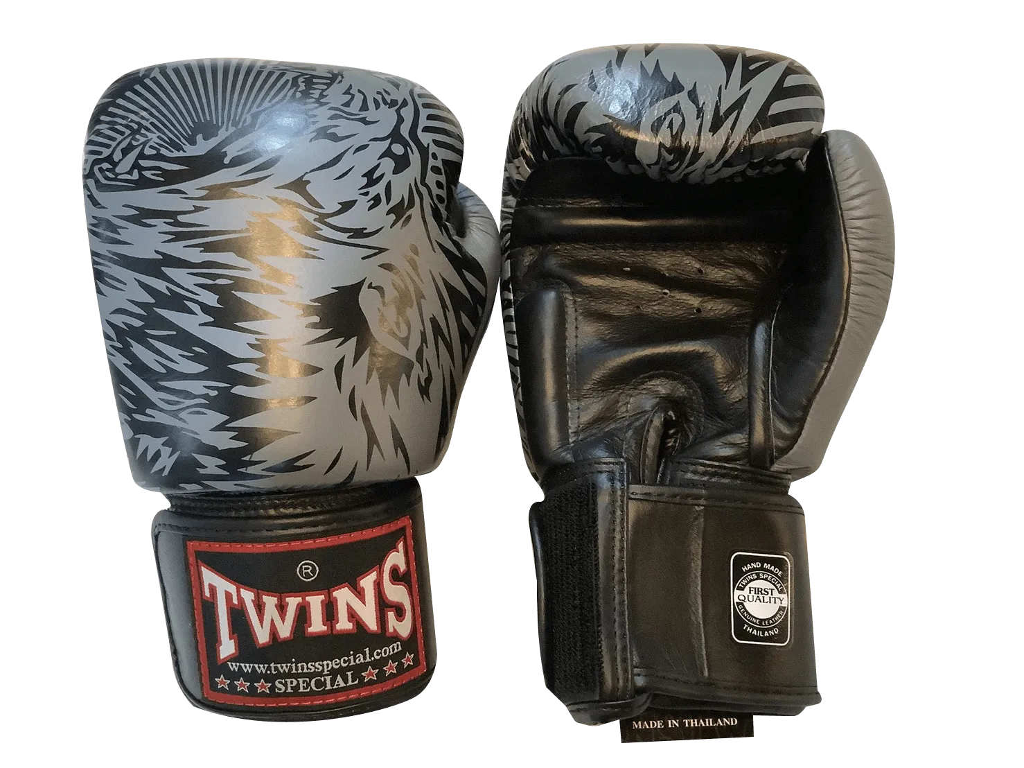 Twins Special Fancy Boxing Gloves FBGVL3-50 Grey/Black