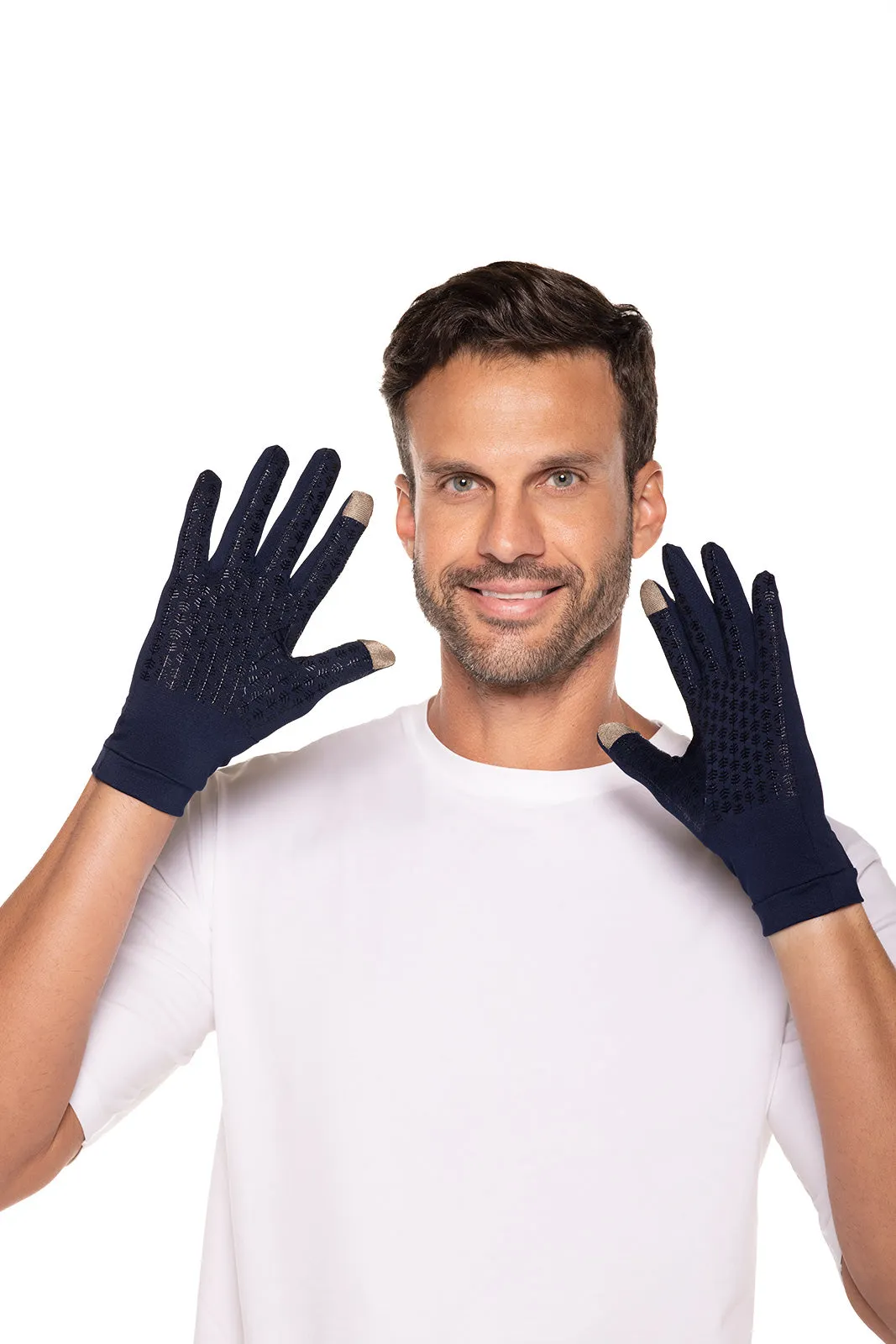 Unisex Gannett UV Gloves | Navy