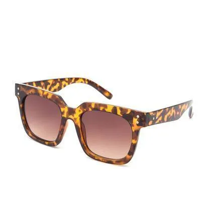 Unisex Retro Square Acetate Sunglasses Surfer