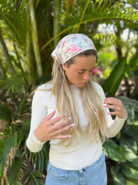 Vintage Butterfly Floral Bandana