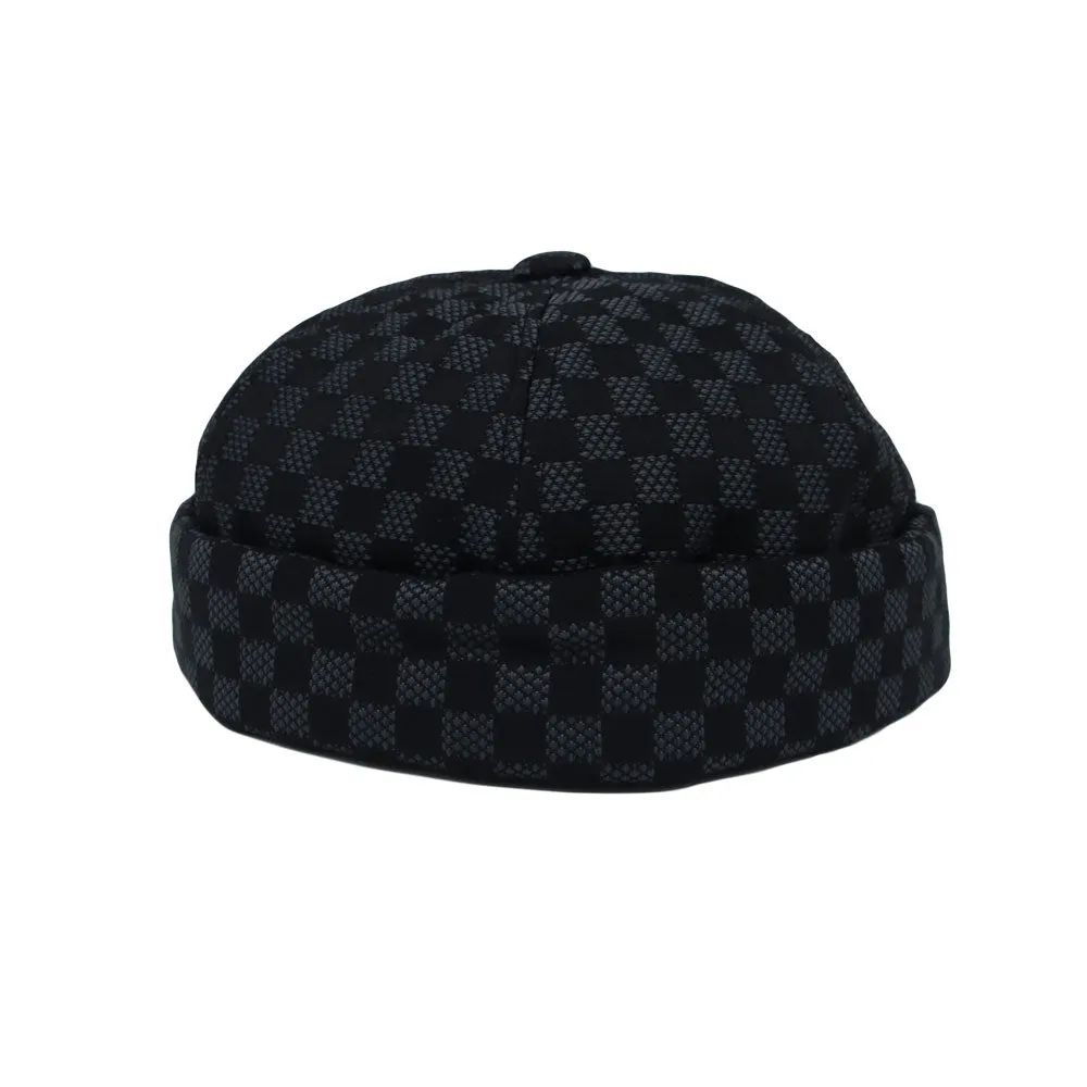 Watch Cap Beanie Plaid Docker Brimless Harbour Hat YT51432