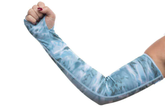 Womens Arm Hand UV Protection Long Sun Sleeves | Aqua Design