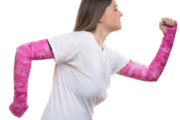 Womens Arm Hand UV Protection Long Sun Sleeves | Aqua Design